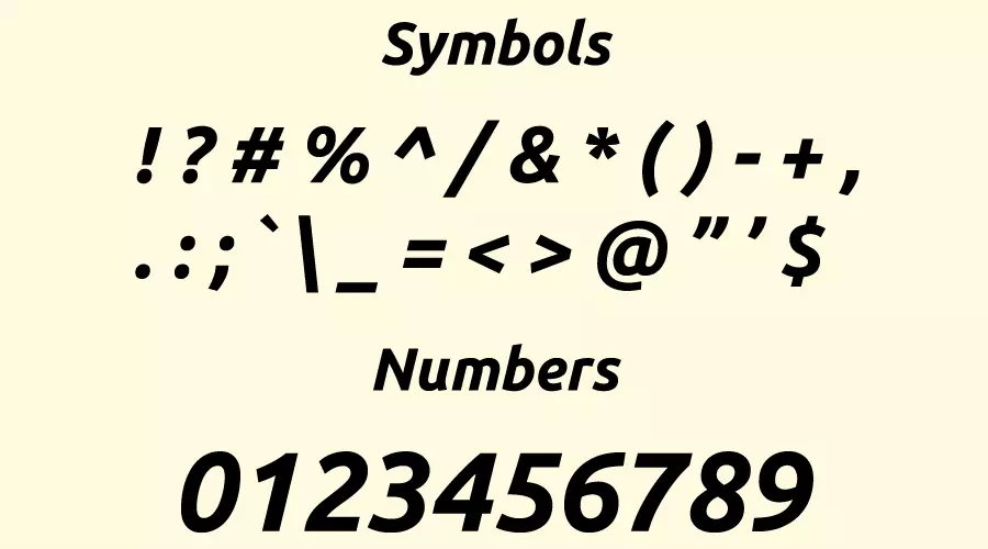 Bitcoin Font Symbols