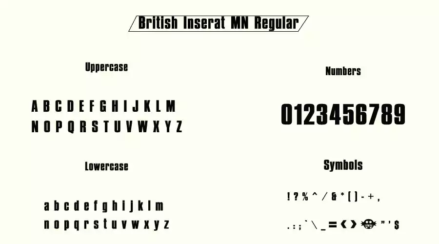 British Inserat MN Regular