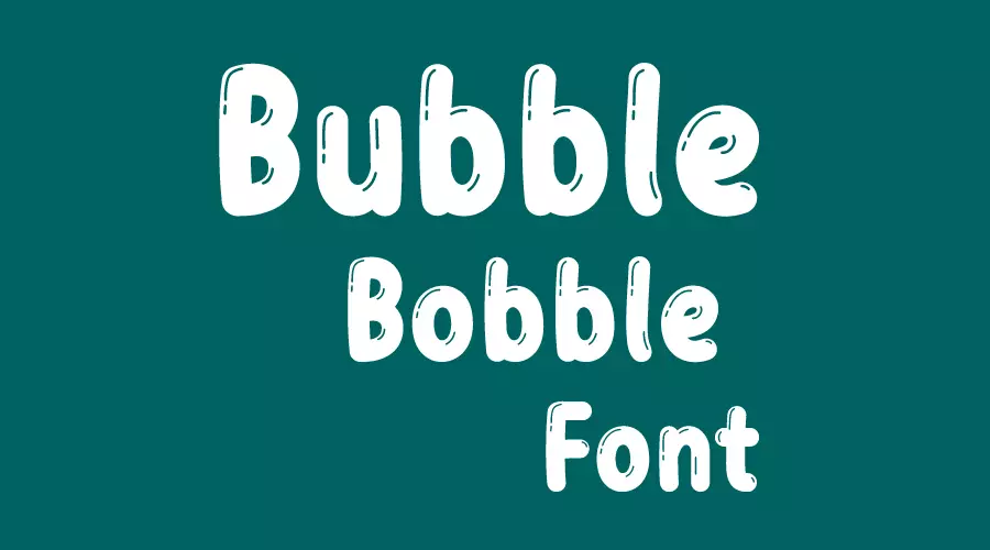 Bubble Bobble Font