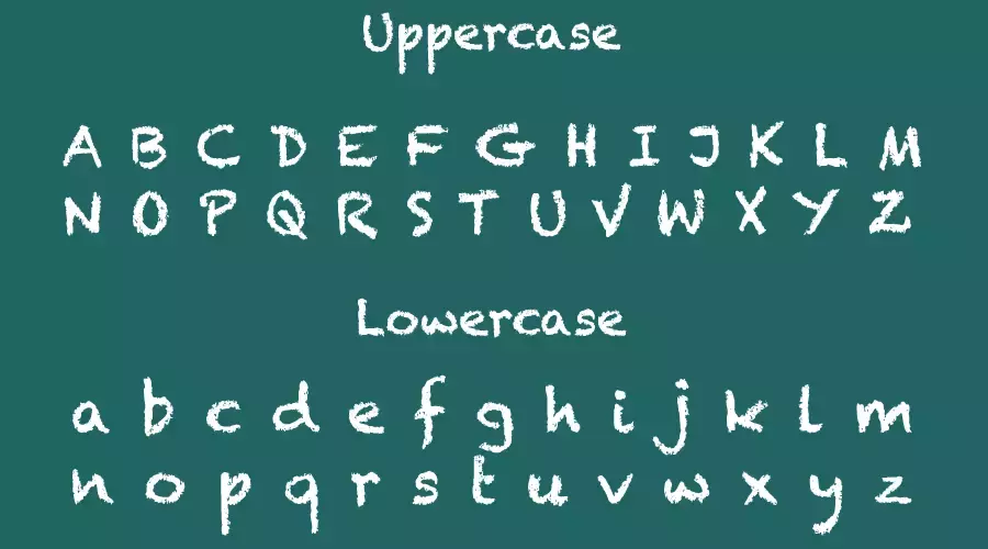 CHALKDUSTER Font Character mao
