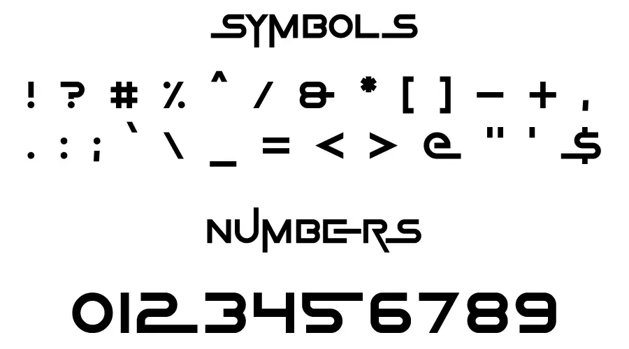 Game Of Squids Font Symbols