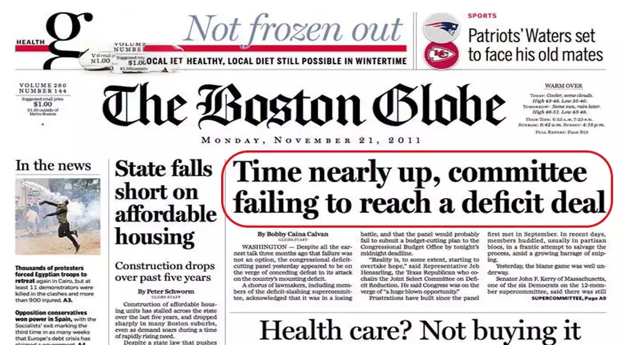 Georgia font used in Boston Globe newspaper