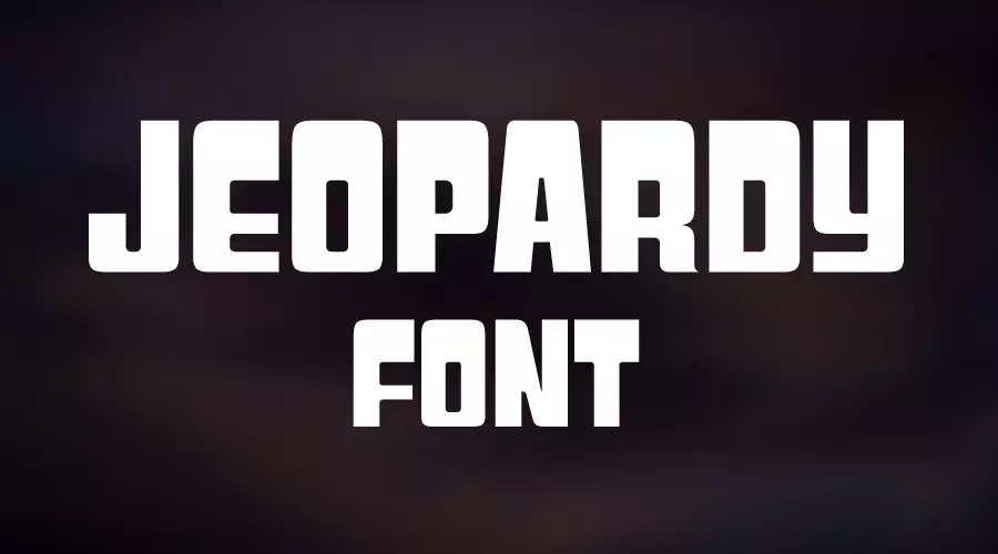 Jeopardy Font