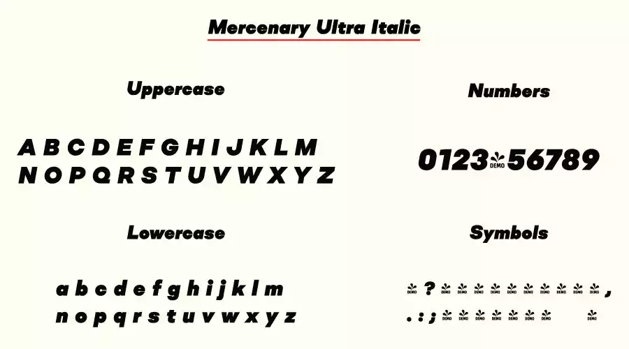 Mercenary Ultra Italic