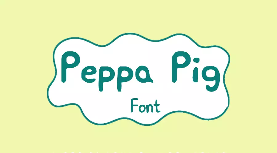 Peppa Pig Font Free Download