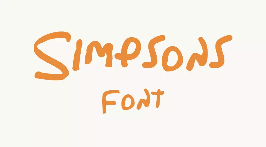 Simpsons Font