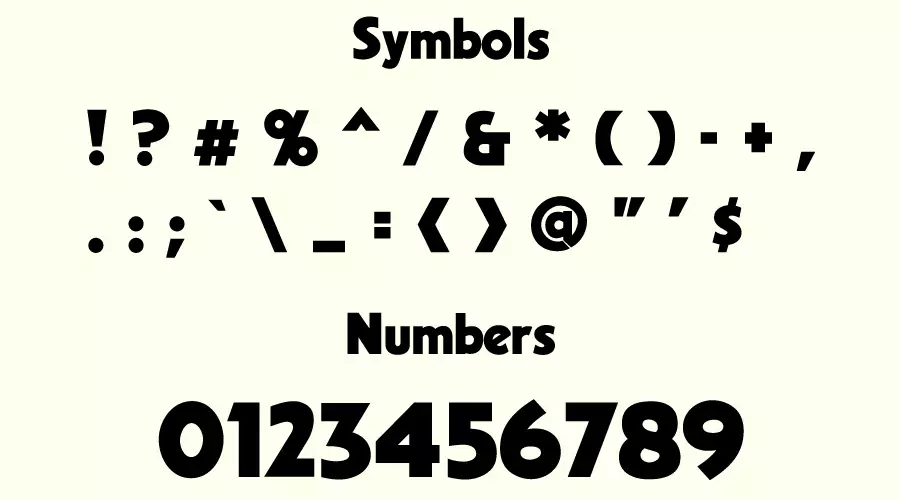 Superman Font Symbols