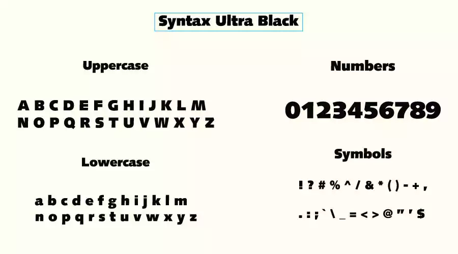 Syntax Ultra Black