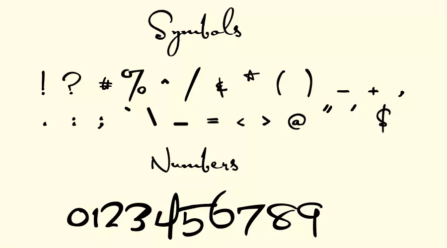 Taylor Swift Font Symbols