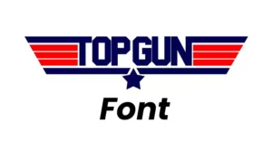Top Gun Movie Logo inspired Font
