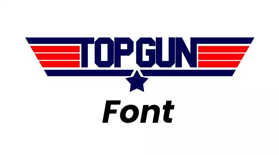 Top Gun Movie Logo inspired Font