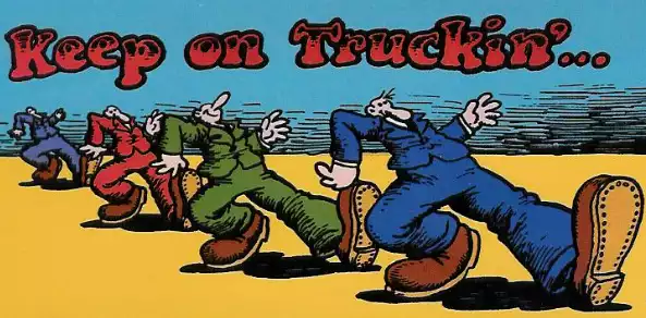 keep on truckin banner