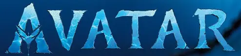 Avatar word logo Avatar way of water font