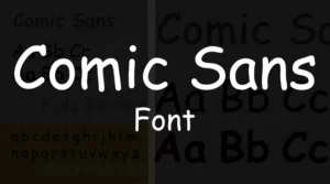 Comic Sans Font 1