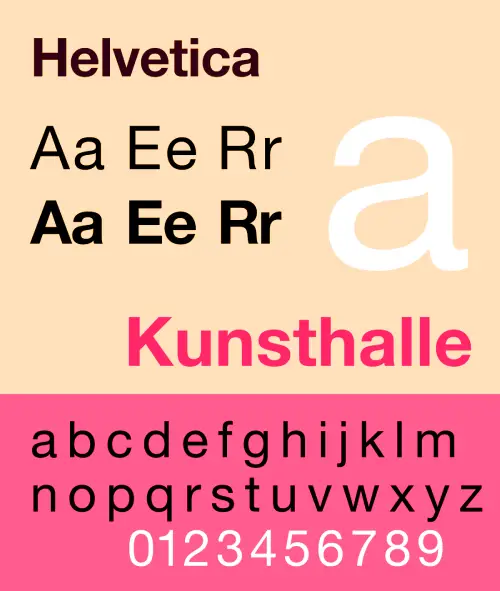 Helvetica Specimen