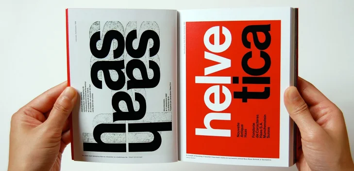 Helvetica font book