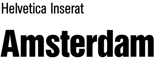 Helvetica inserat Font