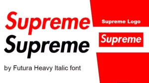 Supreme font