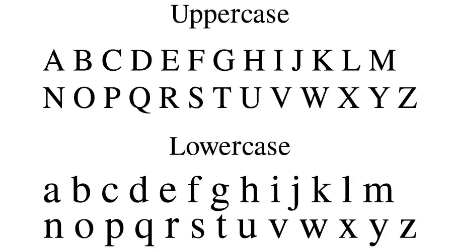 Times Newer Roman Font Character map