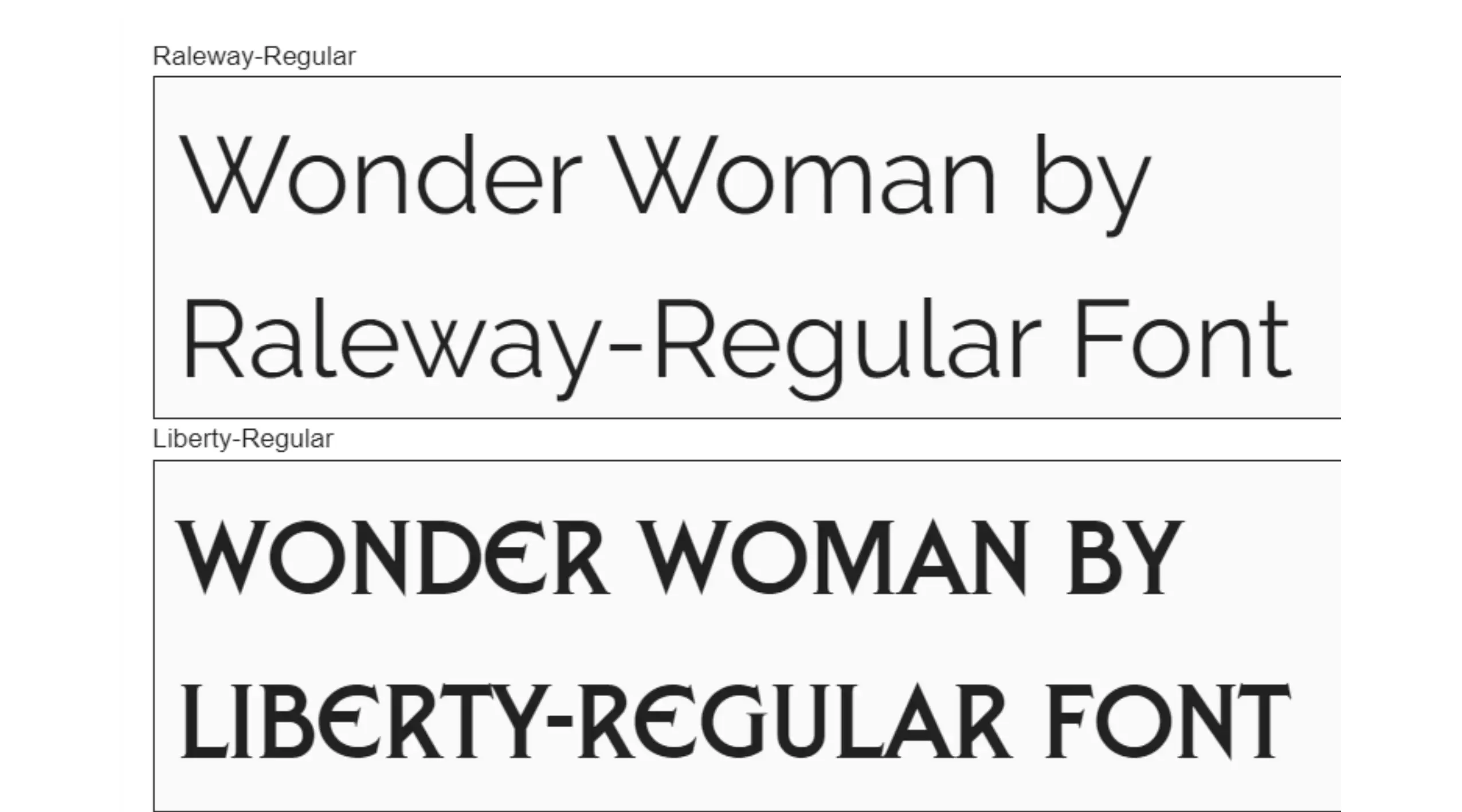 Wonder Woman font