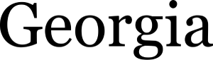 Georgia font