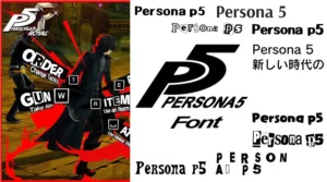 Persona 5 Font Banner
