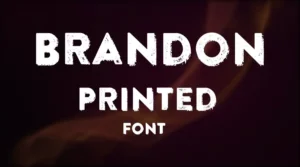 Brandon Printed Font