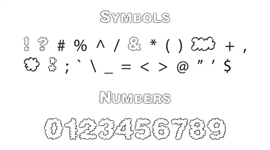 Cloud Font Symbols