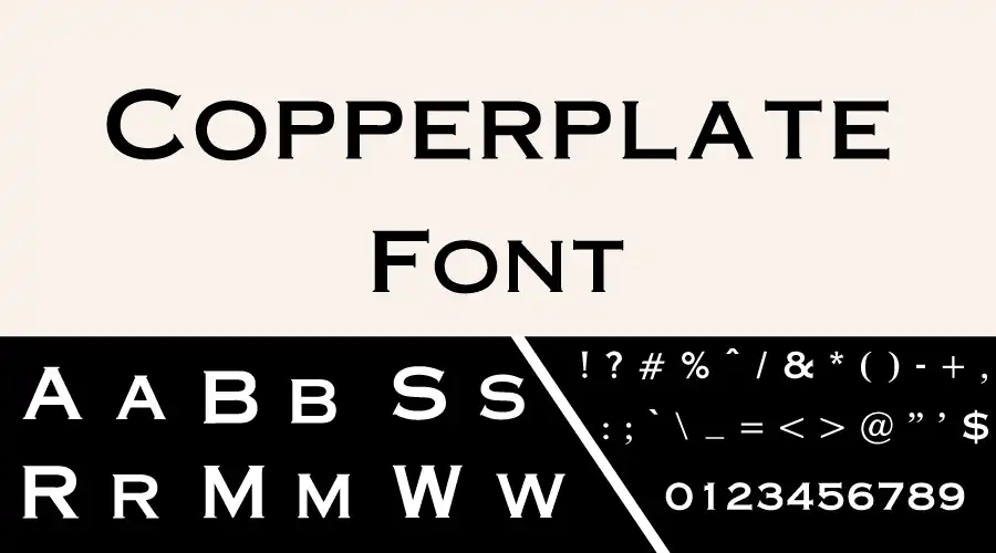 Copperplate Font