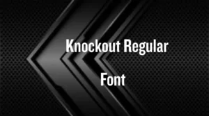 Knockout Font