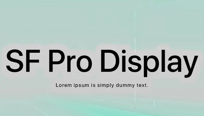 SF Pro Font