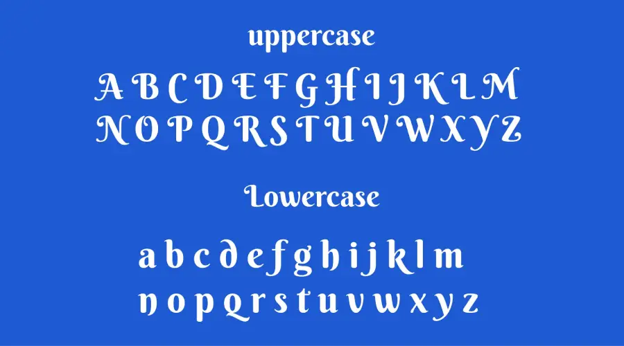 Berkshire Swash Font Characters