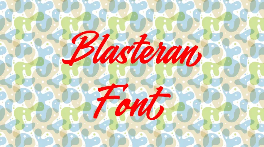 Blasteran font