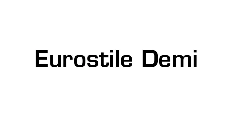 Eurostile Demi Font