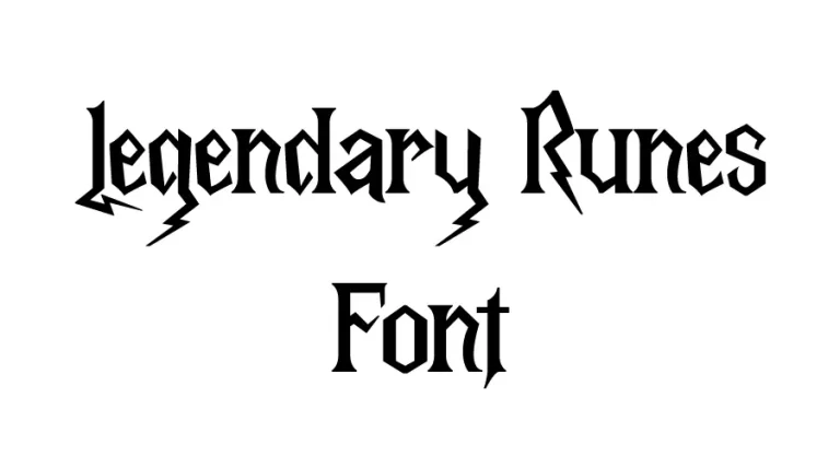 Legendary-Runes-Font