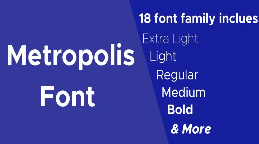 Metropolis Font