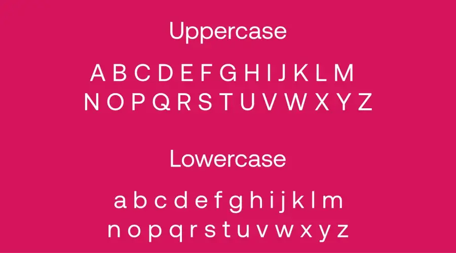 Aeonik Font characters View