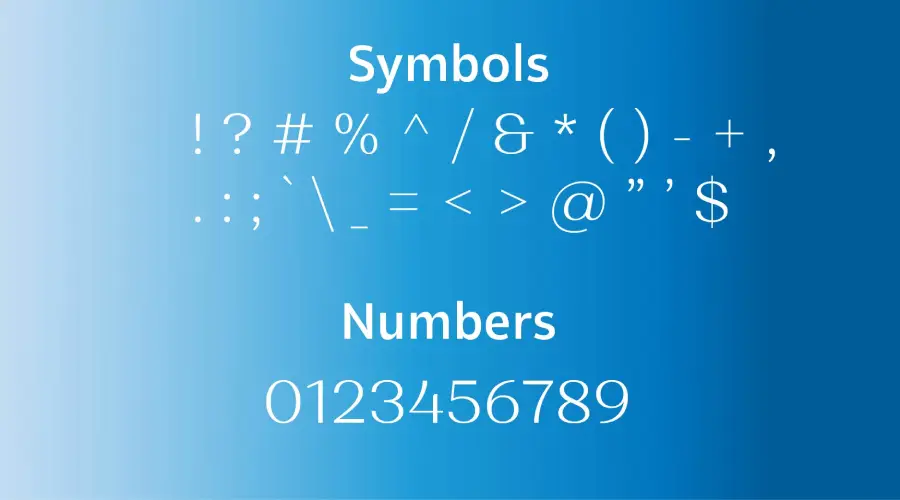 Alethai Next Font Symbols