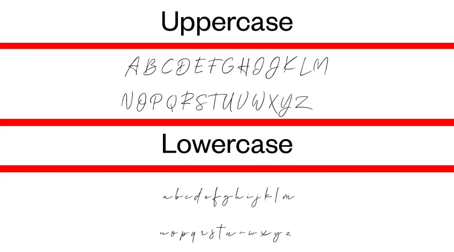 Allison Font Characters Map