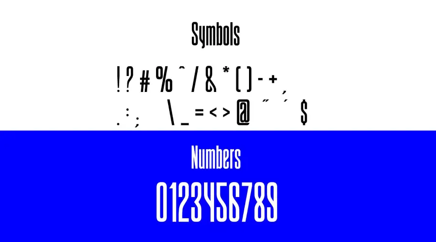 August Font Symbols