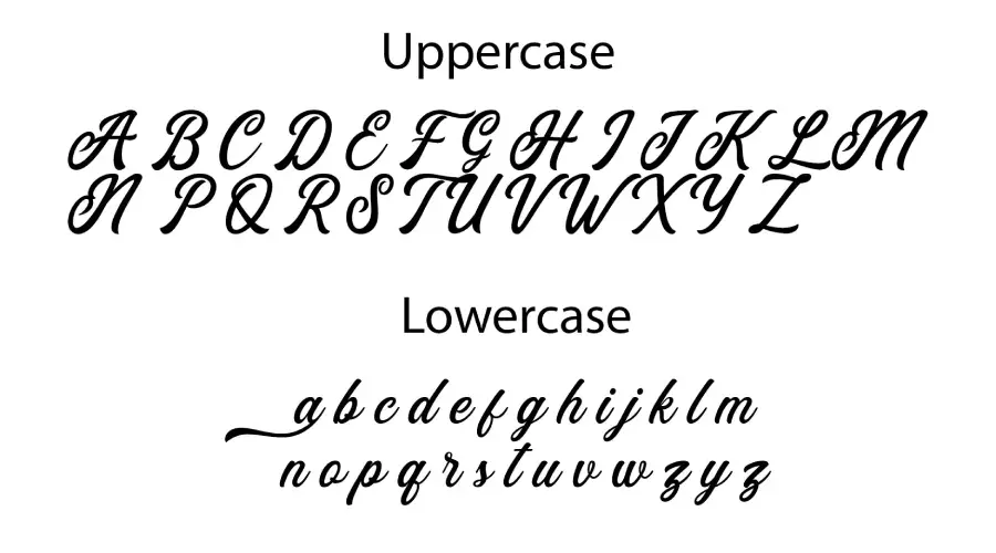 Eusthalia Font Characters Map