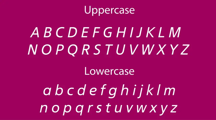 Fact Font Characters