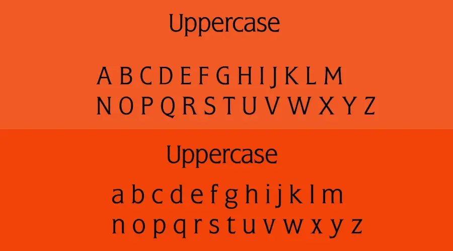Flange BQ Font Characters