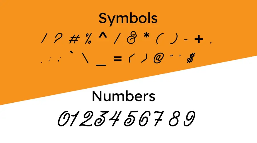 Himalaya Set Font Symbols
