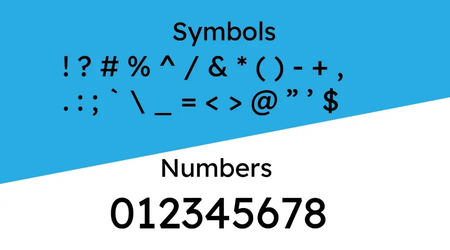Redex Pro Font Symbols