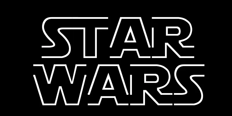 Star Jedi Hollow Font