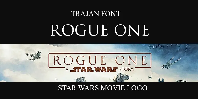 Star Wars Font Trajan Font