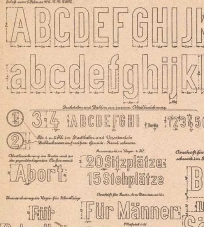 1905 DIN font
