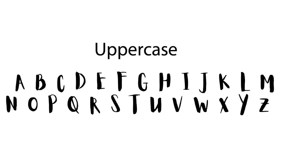 Aloja Font Characters View