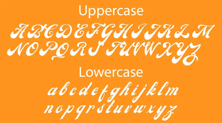 Carlson Font Characters Map